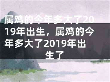 属鸡的今年多大了2019年出生,属鸡的今年多大了2019年出生了
