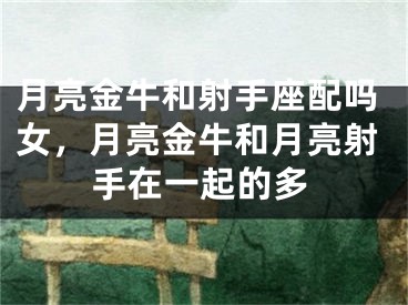 月亮金牛和射手座配吗女，月亮金牛和月亮射手在一起的多