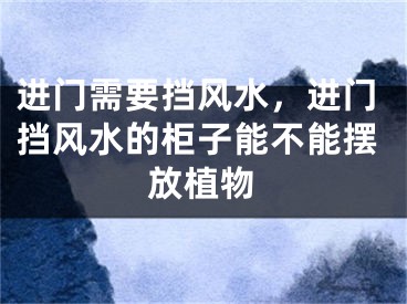进门需要挡风水,进门挡风水的柜子能不能摆放植物