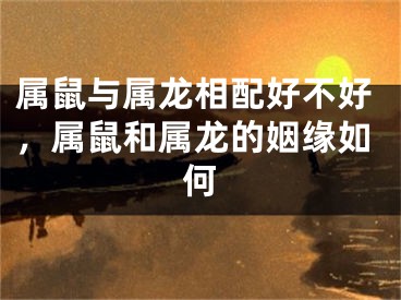 属鼠与属龙相配好不好，属鼠和属龙的姻缘如何