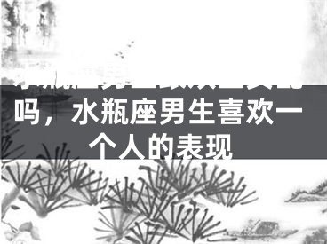 水瓶座男生跟双鱼女配吗,水瓶座男生喜欢一个人的表现