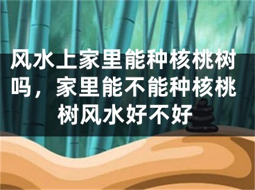 风水上家里能种核桃树吗，家里能不能种核桃树风水好不好