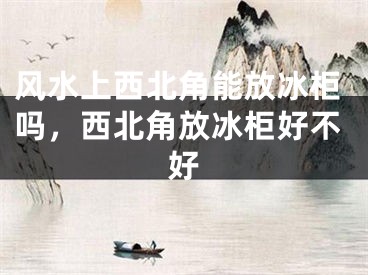 风水上西北角能放冰柜吗,西北角放冰柜好不好