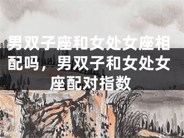 男双子座和女处女座相配吗,男双子和女处女座配对指数