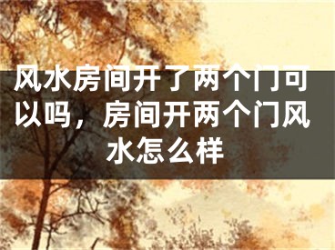 风水房间开了两个门可以吗,房间开两个门风水怎么样