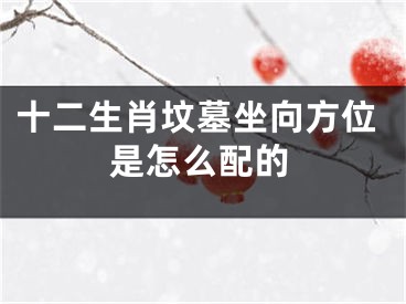 十二生肖坟墓坐向方位是怎么配的