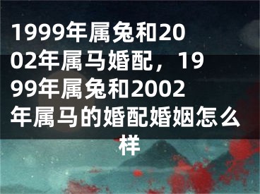 1999年属兔和2002年属马婚配，1999年属兔和2002年属马的婚配婚姻怎么样