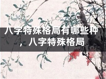 八字特殊格局有哪些种，八字特殊格局