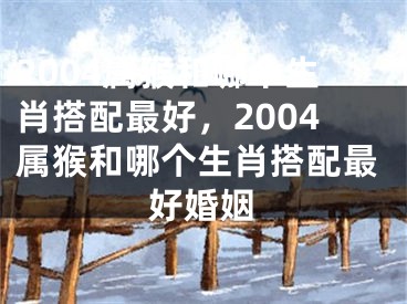 2004属猴和哪个生肖搭配最好，2004属猴和哪个生肖搭配最好婚姻