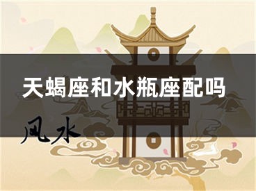 天蝎座和水瓶座配吗