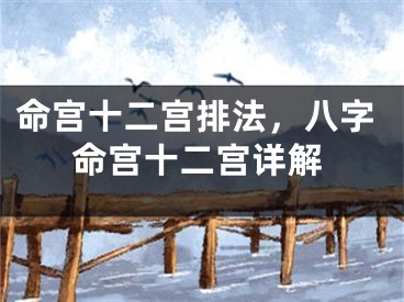 命宫十二宫排法，八字命宫十二宫详解