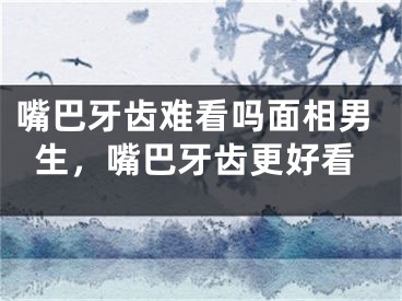 嘴巴牙齿难看吗面相男生,嘴巴牙齿更好看