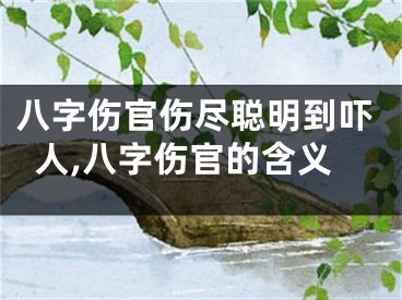 八字伤官伤尽聪明到吓人,八字伤官的含义