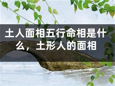 土人面相五行命相是什么，土形人的面相