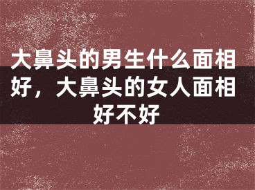 大鼻头的男生什么面相好，大鼻头的女人面相好不好