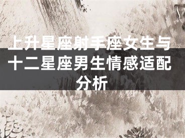 上升星座射手座女生与十二星座男生情感适配分析
