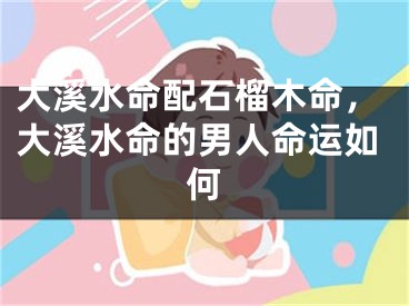 大溪水命配石榴木命，大溪水命的男人命运如何