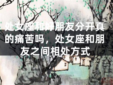 处女座和好朋友分开真的痛苦吗,处女座和朋友之间相处方式