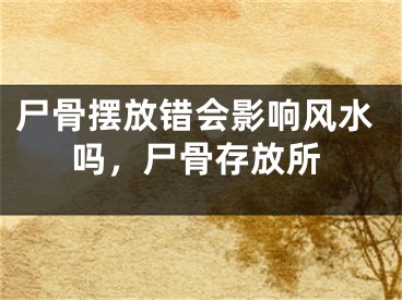 尸骨摆放错会影响风水吗，尸骨存放所