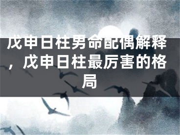 戊申日柱男命配偶解释,戊申日柱最厉害的格局