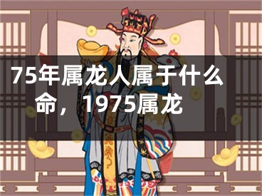 75年属龙人属于什么命，1975属龙