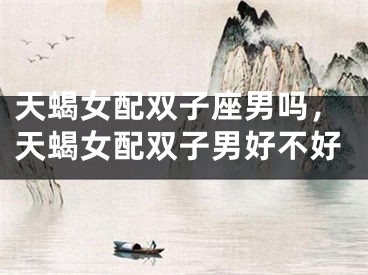 天蝎女配双子座男吗,天蝎女配双子男好不好