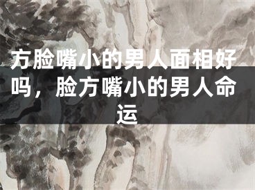 方脸嘴小的男人面相好吗，脸方嘴小的男人命运