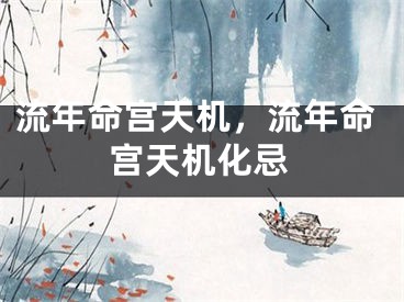 流年命宫天机，流年命宫天机化忌