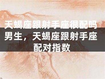 天蝎座跟射手座很配吗男生，天蝎座跟射手座配对指数