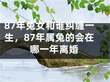 87年兔女和谁纠缠一生,87年属兔的会在哪一年离婚