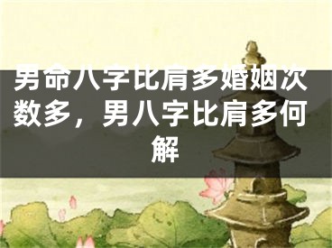 男命八字比肩多婚姻次数多，男八字比肩多何解
