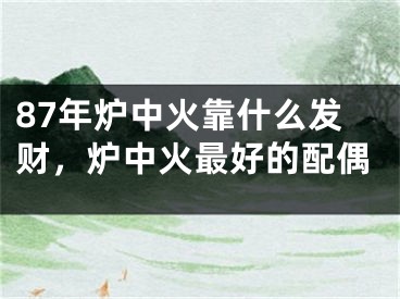 87年炉中火靠什么发财,炉中火最好的配偶