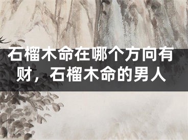 石榴木命在哪个方向有财，石榴木命的男人