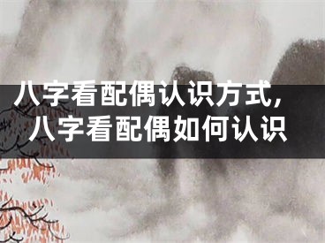 八字看配偶认识方式,八字看配偶如何认识