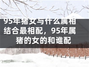 95年猪女与什么属相结合最相配,95年属猪的女的和谁配