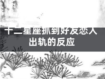 十二星座抓到好友恋人出轨的反应