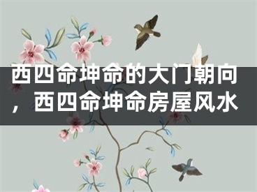 西四命坤命的大门朝向，西四命坤命房屋风水