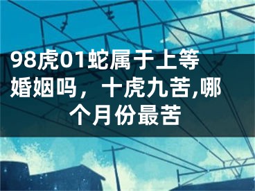 98虎01蛇属于上等婚姻吗，十虎九苦,哪个月份最苦