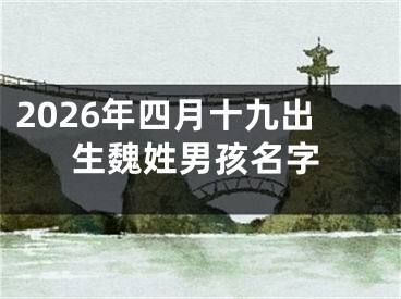 2026年四月十九出生魏姓男孩名字