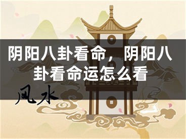 阴阳八卦看命，阴阳八卦看命运怎么看