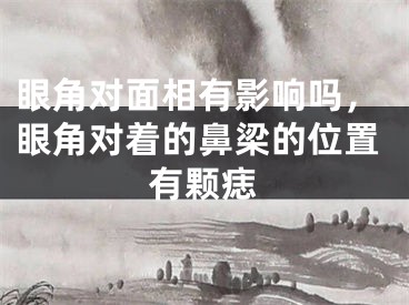 眼角对面相有影响吗，眼角对着的鼻梁的位置有颗痣