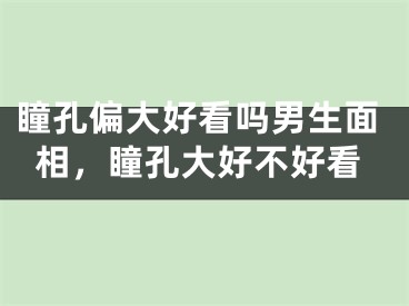 瞳孔偏大好看吗男生面相，瞳孔大好不好看