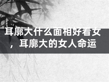 耳廓大什么面相好看女,耳廓大的女人命运