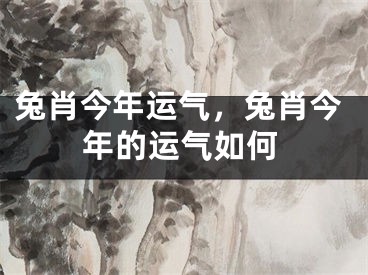 兔肖今年运气，兔肖今年的运气如何