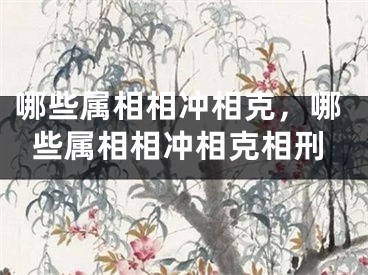 哪些属相相冲相克,哪些属相相冲相克相刑