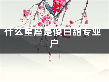 什么星座是傻白甜专业户 