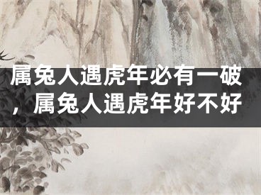 属兔人遇虎年必有一破,属兔人遇虎年好不好