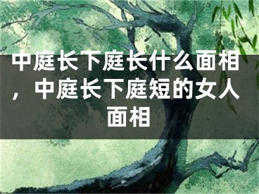 中庭长下庭长什么面相，中庭长下庭短的女人面相