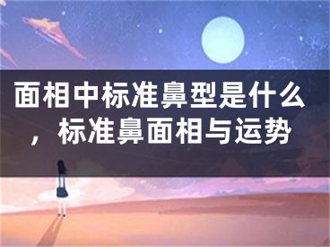 面相中标准鼻型是什么，标准鼻面相与运势