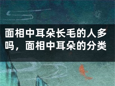 面相中耳朵长毛的人多吗，面相中耳朵的分类